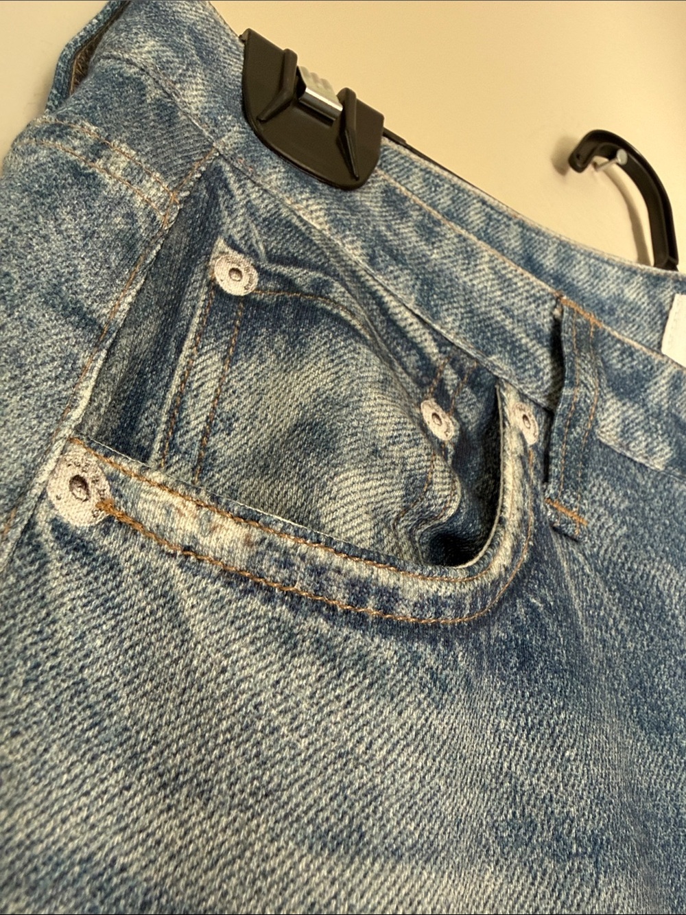 NWT rag & bone Sophie Wide-Leg Miramar terry Raily Jeans 25 - Picture 4 of 8